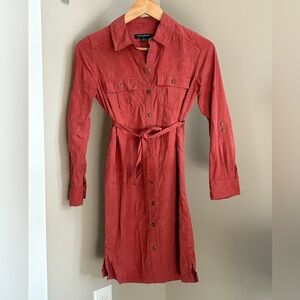 Banana Republic Shirt Dress in Pink / Pinkish Faded Brick, 00P